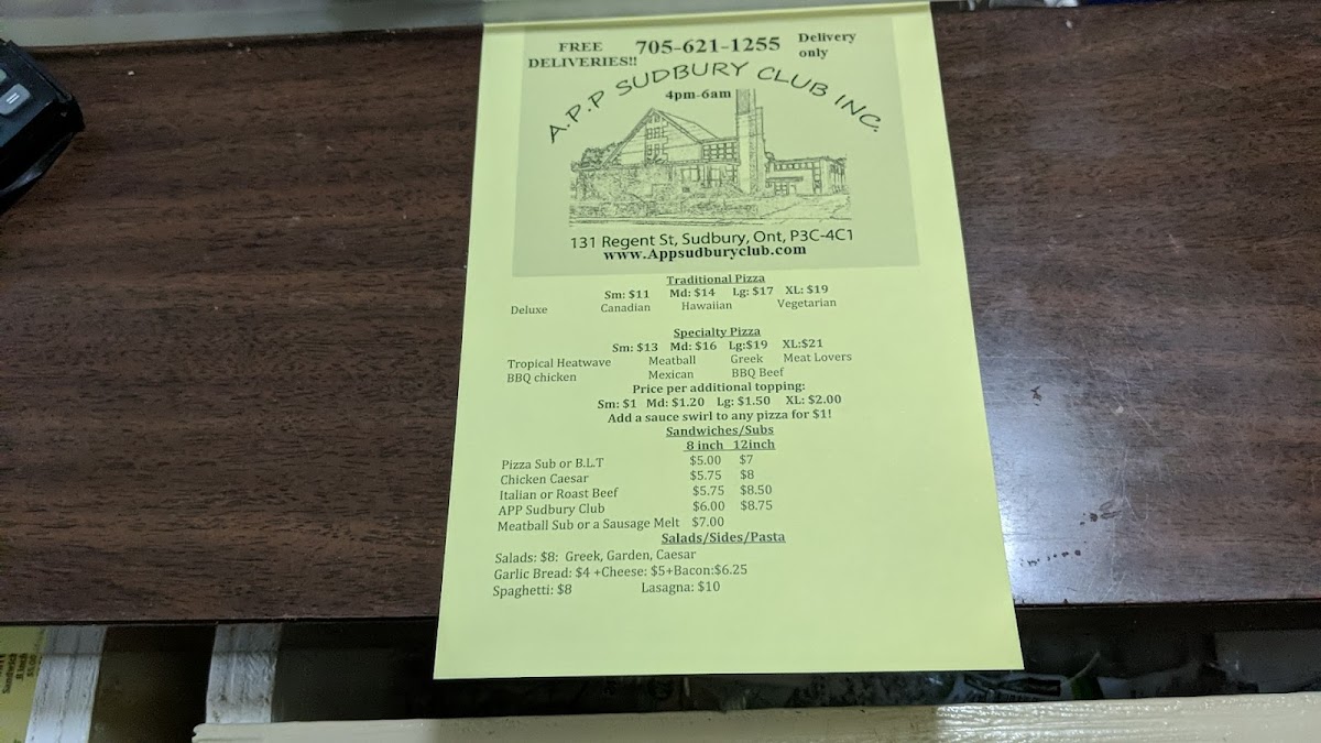 A.P.P Sudbury Club - 1