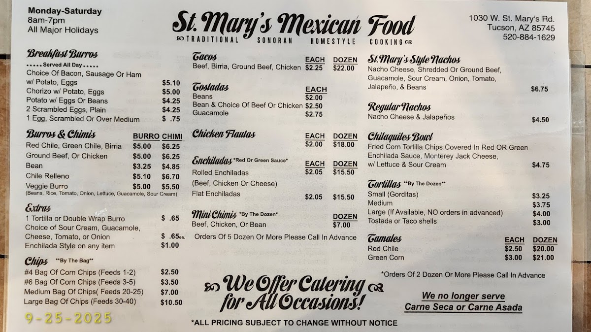 St. Mary's Mexican Food - 2