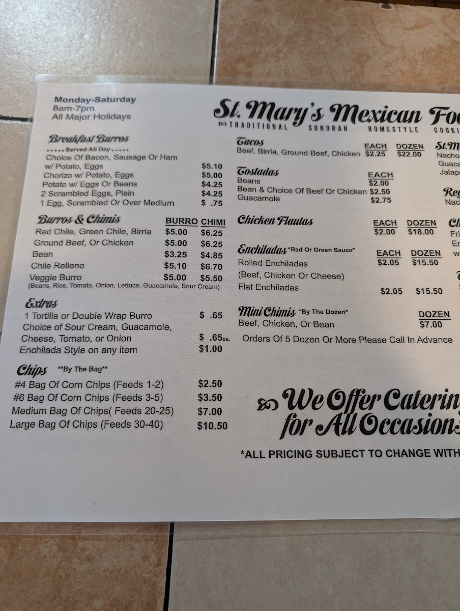 St. Mary's Mexican Food - 6