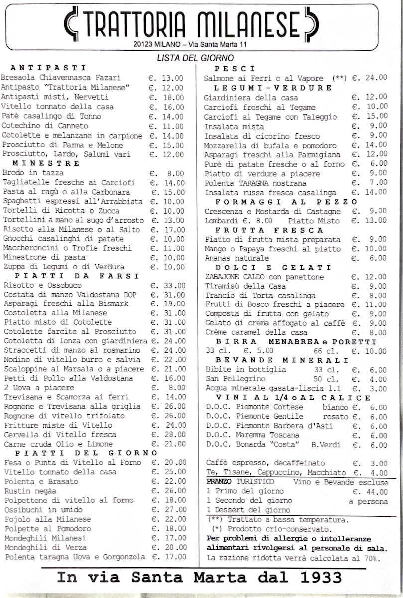 Trattoria Milanese - 1