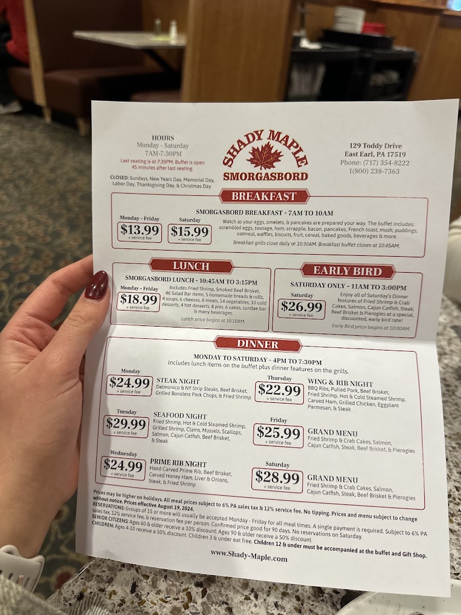 Shady Maple Smorgasbord - 10