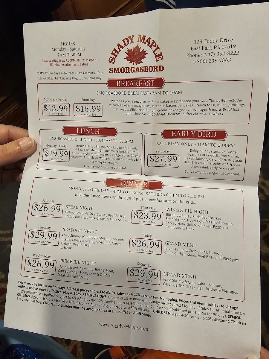 Shady Maple Smorgasbord - 3