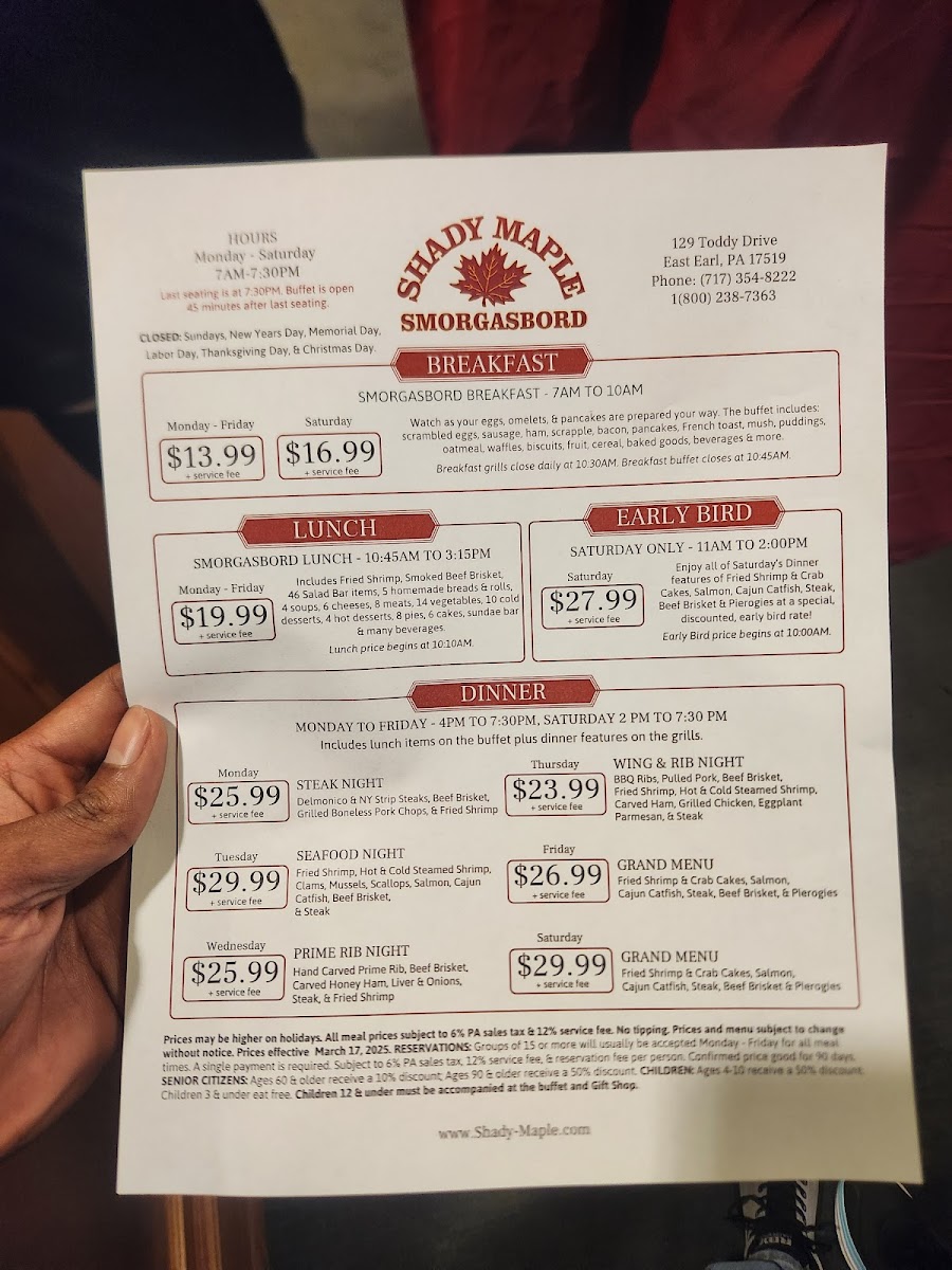 Shady Maple Smorgasbord - 5