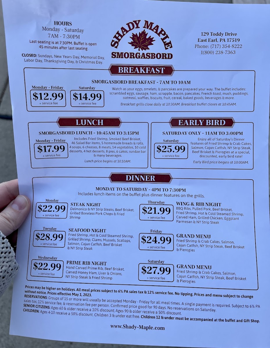 Shady Maple Smorgasbord - 8