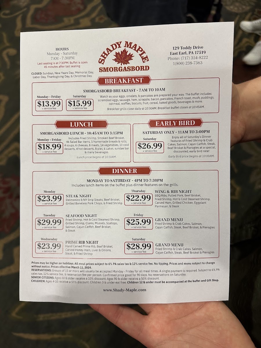 Shady Maple Smorgasbord - 9