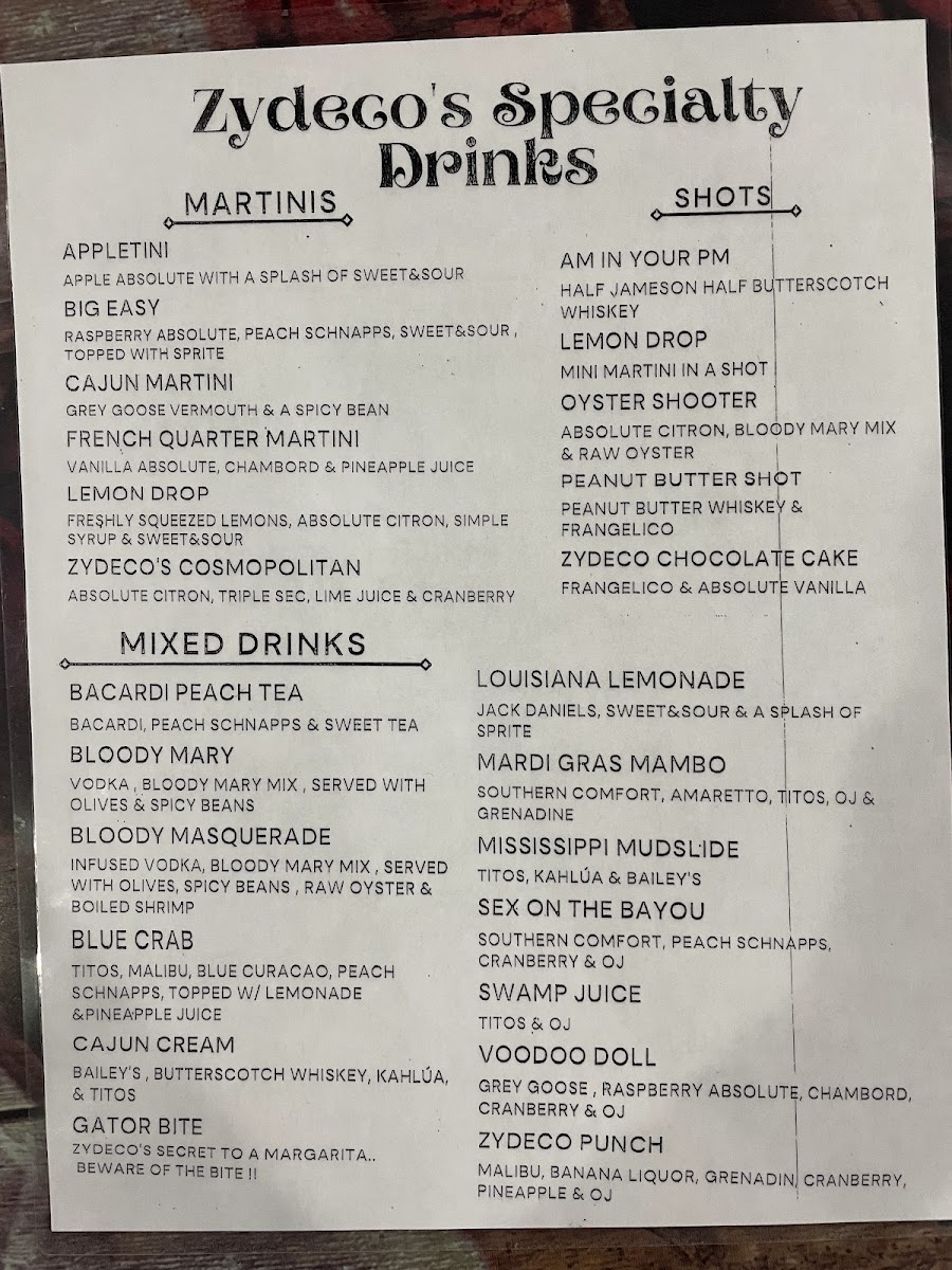 Zydeco's Restaurant - 8