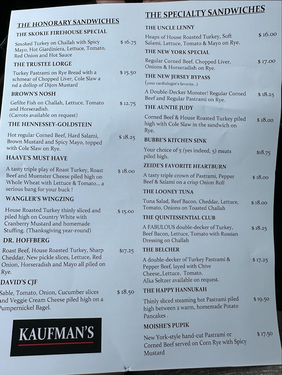 Kaufman's Bagel & Delicatessen - 1