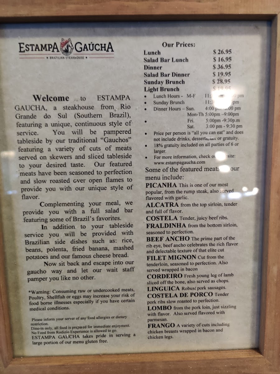 Estampa Gaucha Brazilian Steakhouse - 2