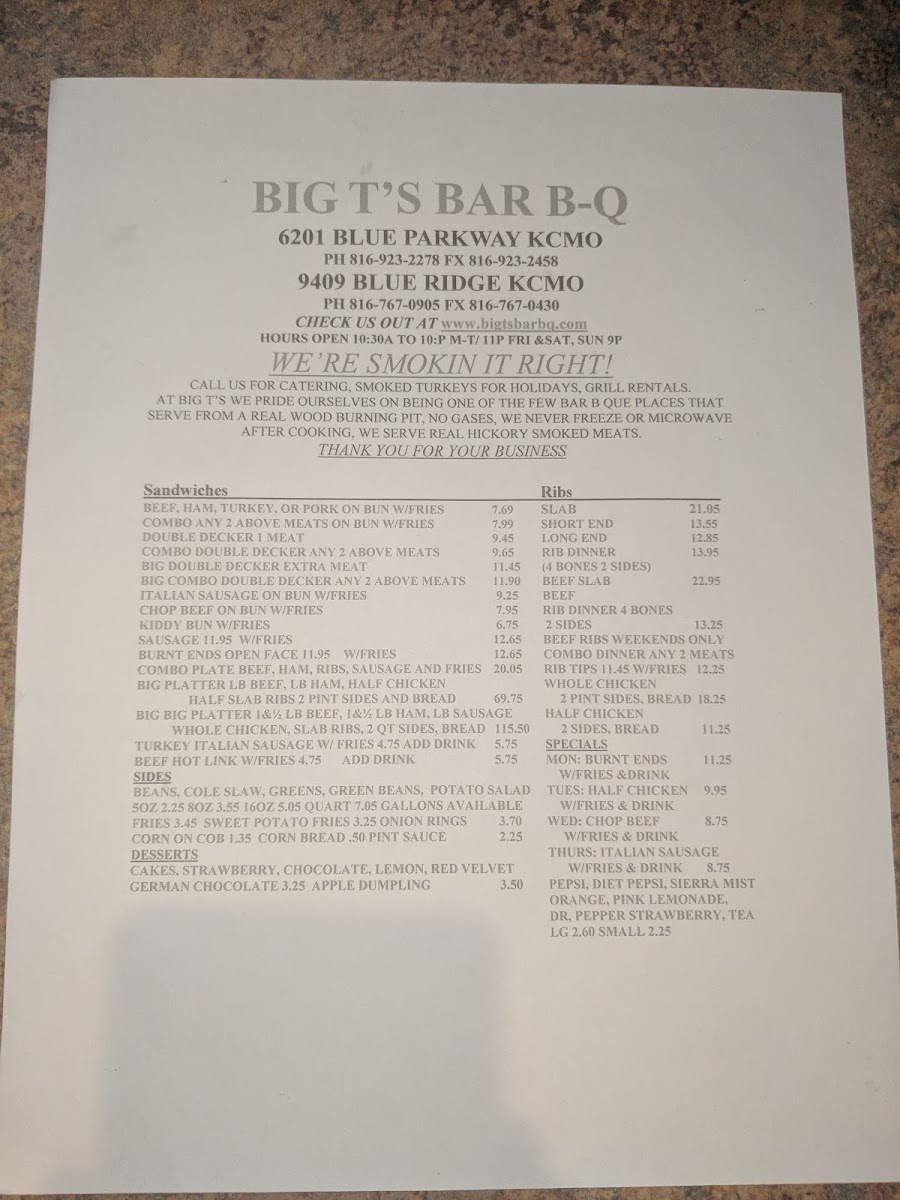 Big T's Bar-B-Q - 8