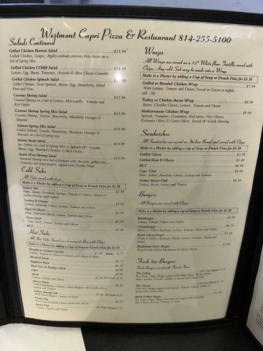 Capri Pizza Westmont - 1