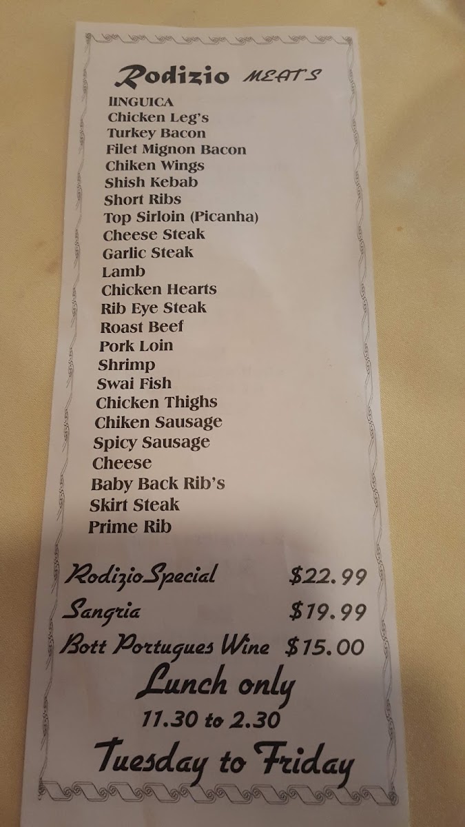 Fernandes Steakhouse 3 - 2