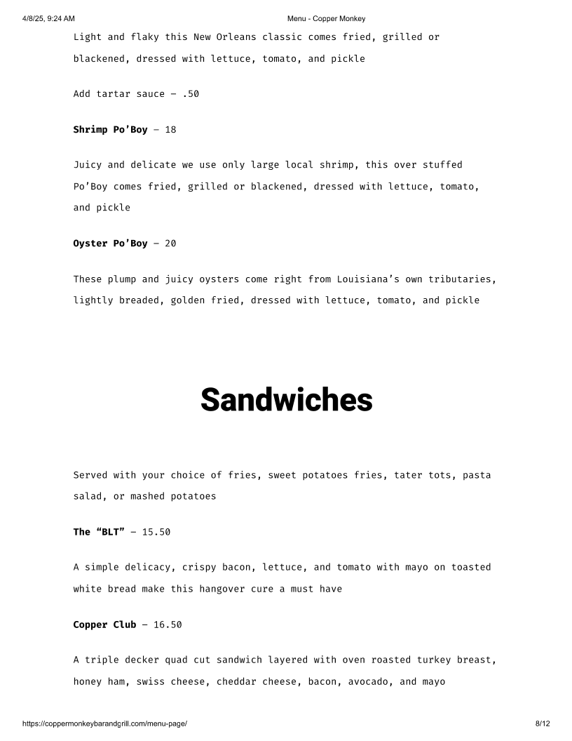 Copper Monkey Bar & Grill - 1