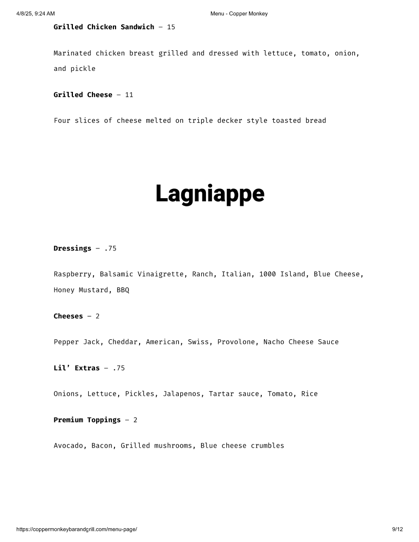 Copper Monkey Bar & Grill - 4