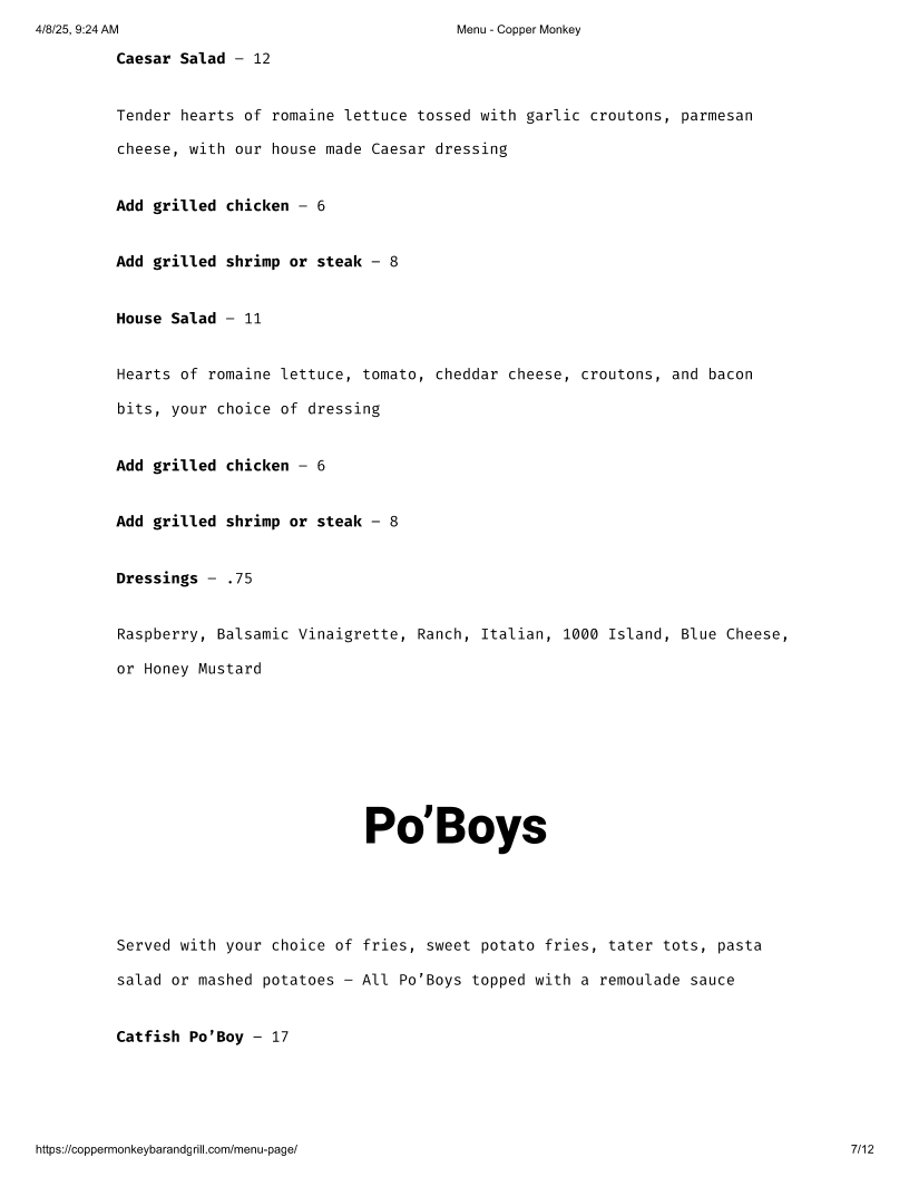 Copper Monkey Bar & Grill - 6