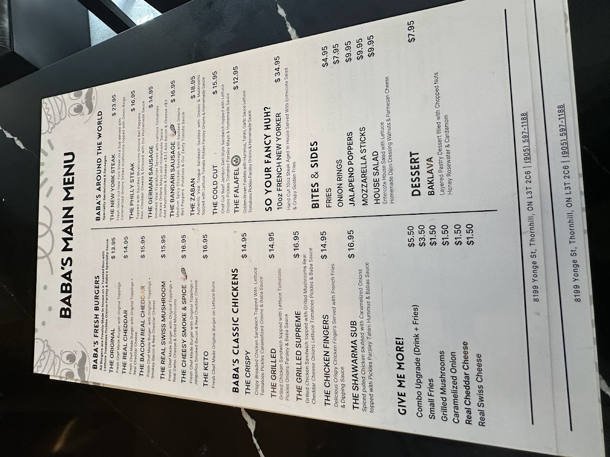 Baba's Burgers ,Sandwiches - 9