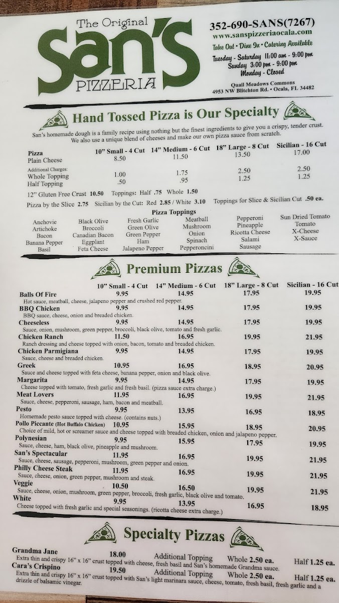 San's (New York Style) Pizza and Restaurant - 3