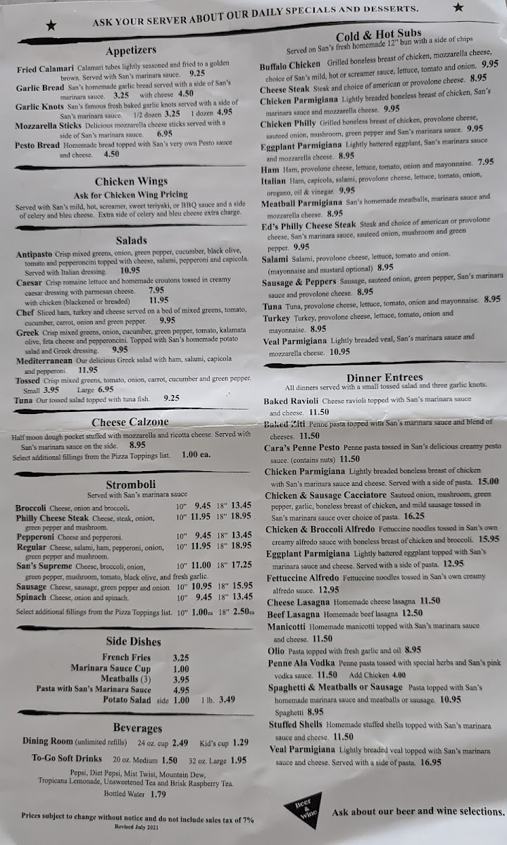 San's (New York Style) Pizza and Restaurant - 4