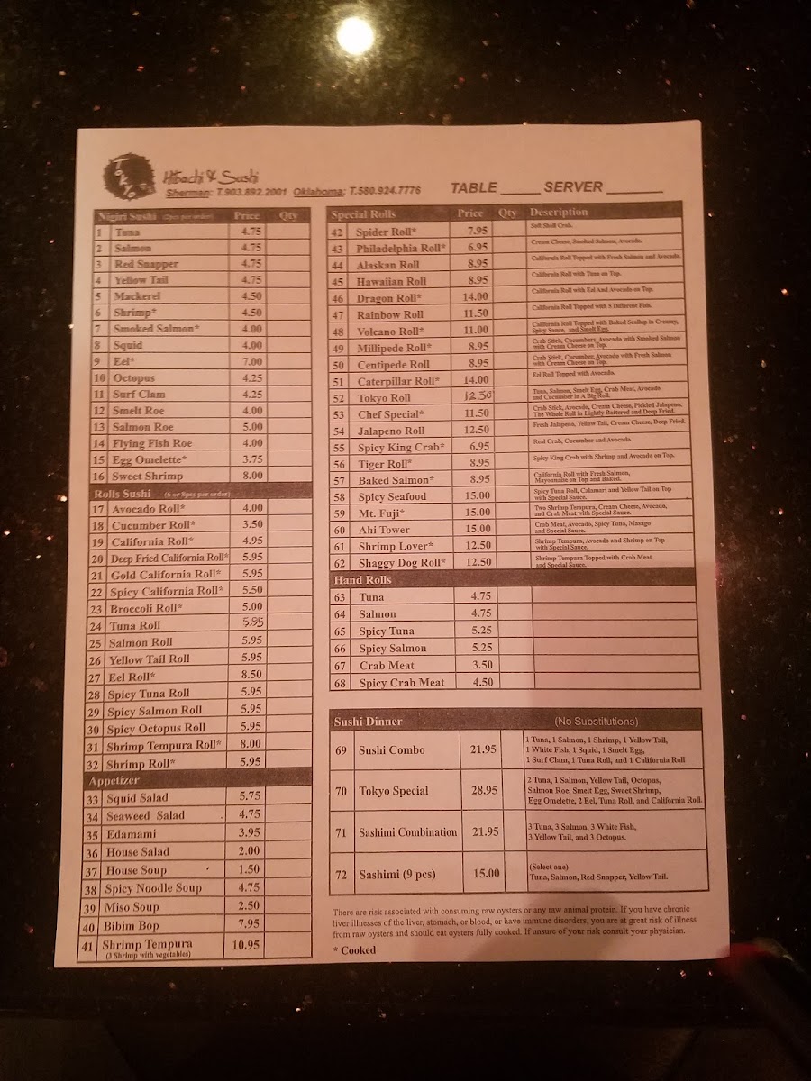 Tokyo Hibachi & Sushi - 1