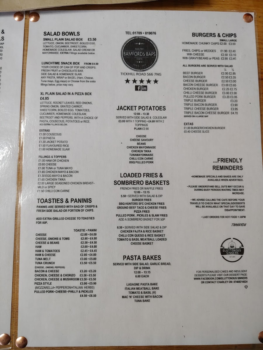 Bamfords Baps Cafe - 1