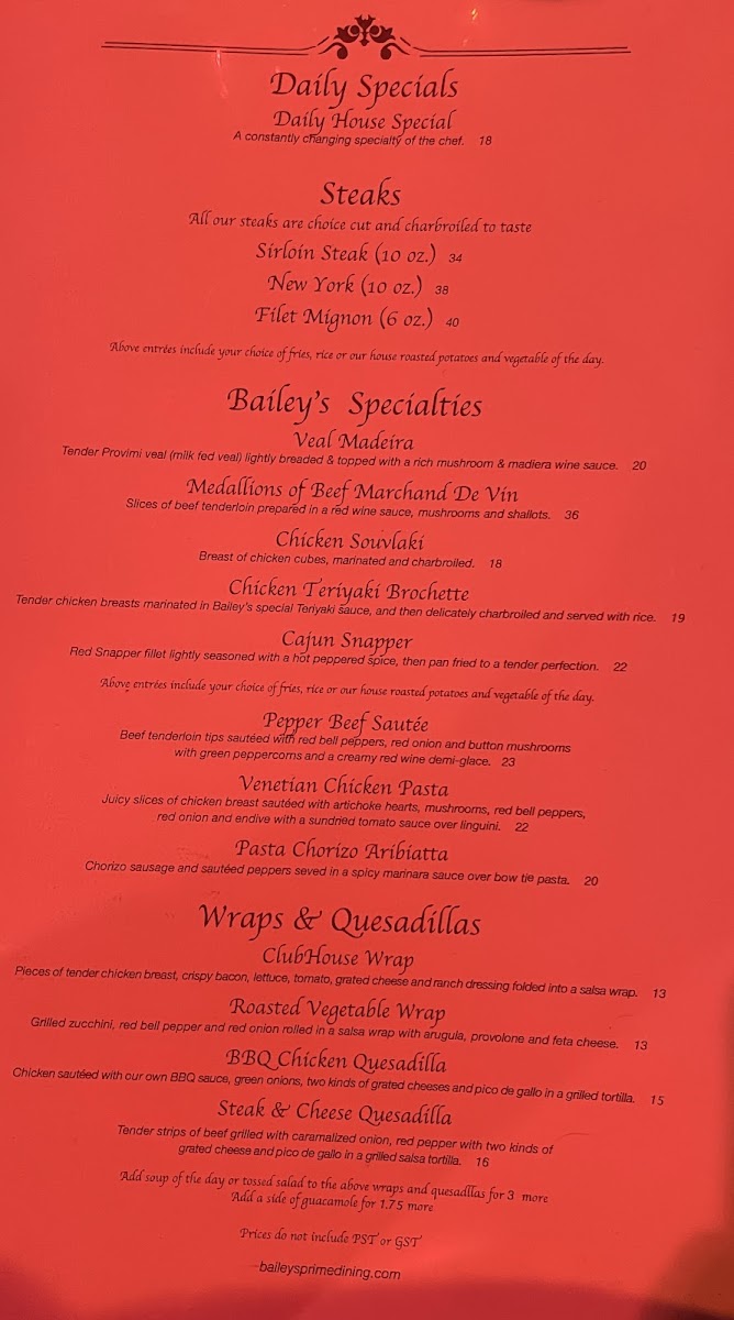 Bailey's Restaurant - 2