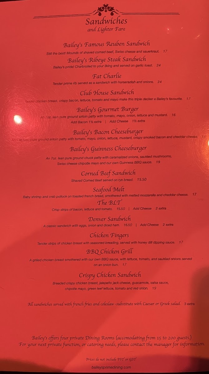 Bailey's Restaurant - 3