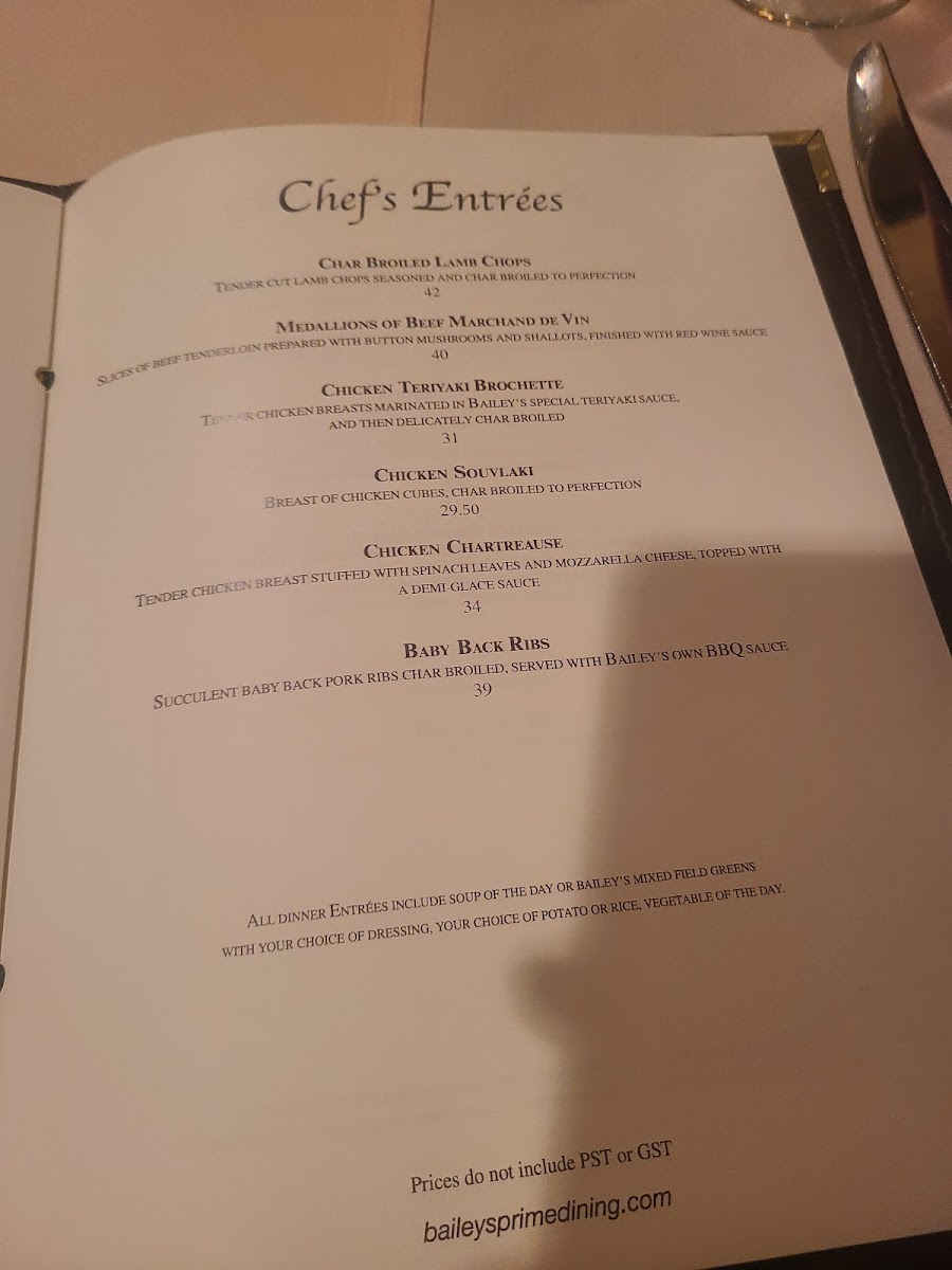 Bailey's Restaurant - 5