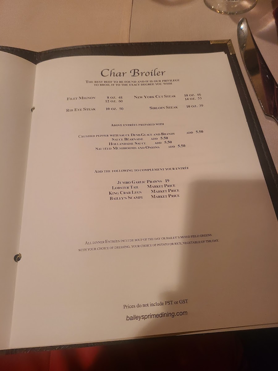 Bailey's Restaurant - 8