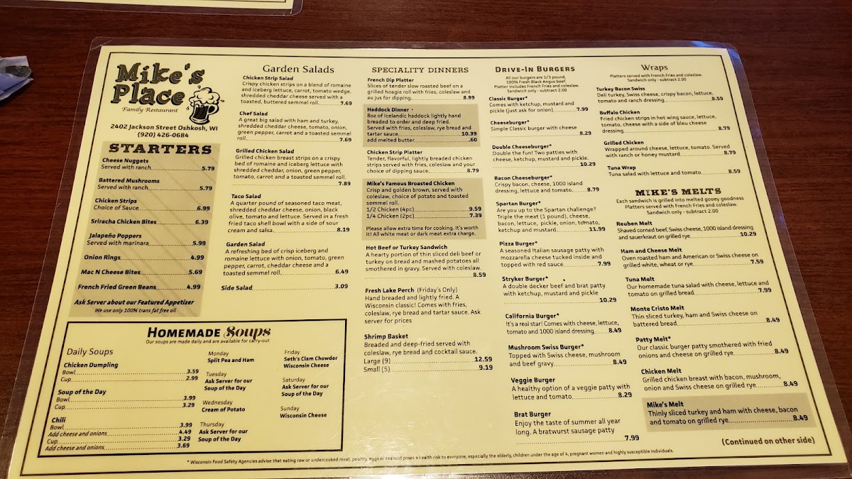 Mike's Place Family Restaurant - 9