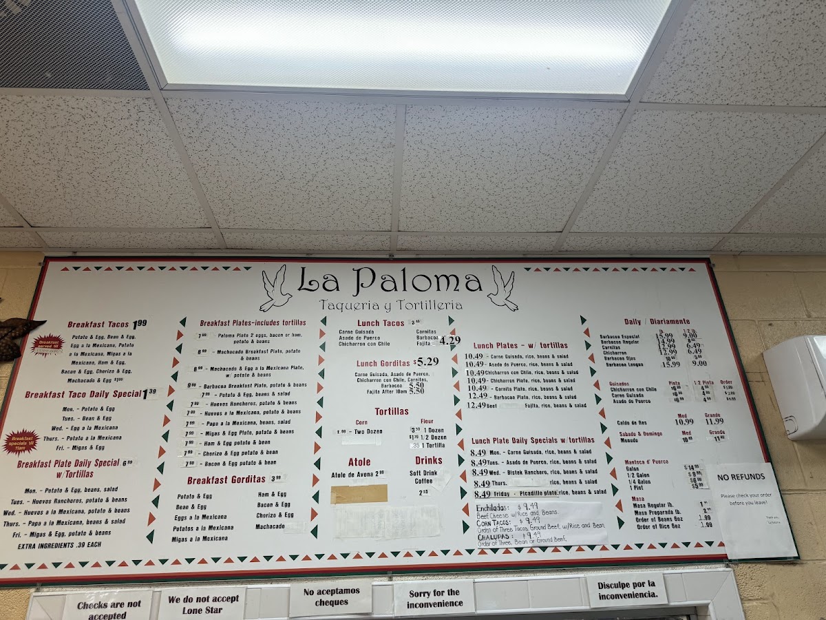 La Paloma Taqueria-Tortilleria - 1