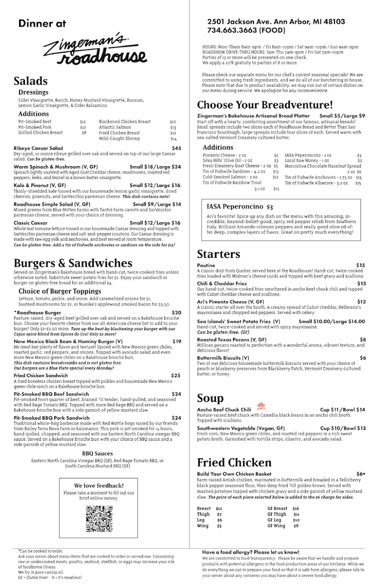 Zingerman's Roadhouse - 1