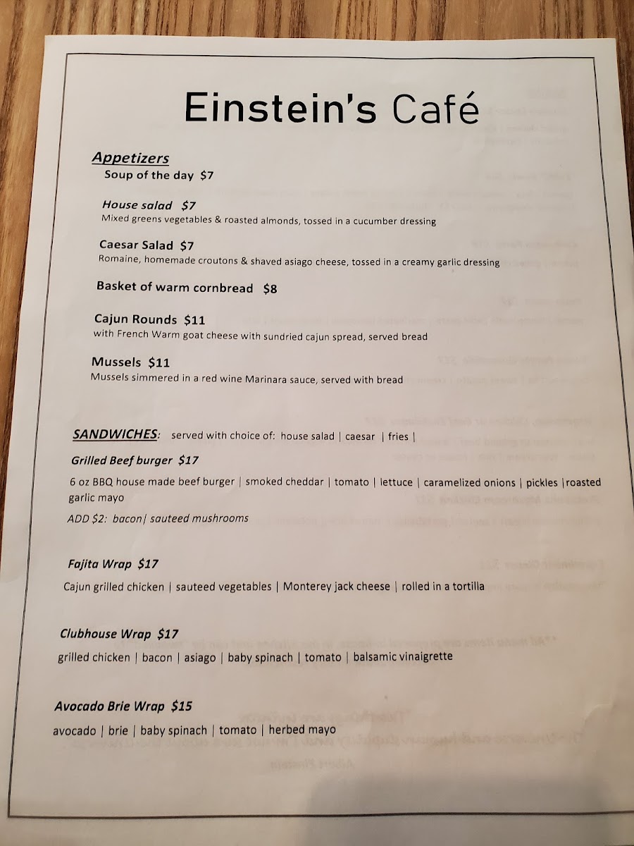 Einstein's Cafe - 8