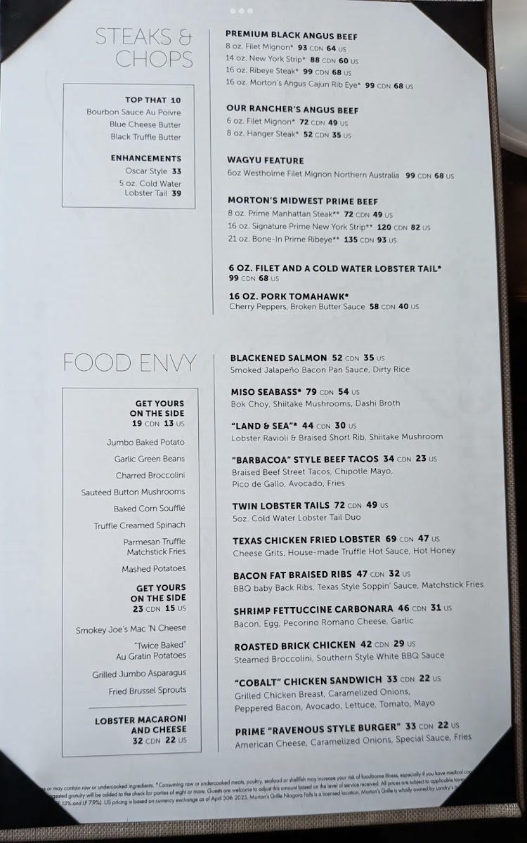 Morton's Grille Niagara Falls - 1