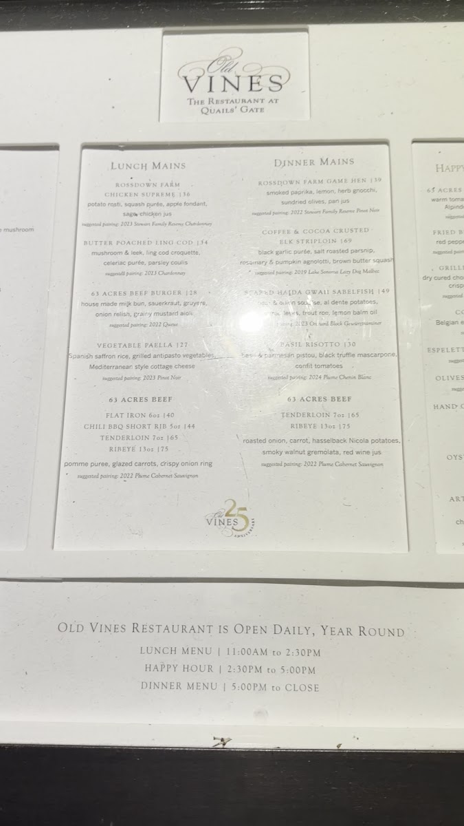 Old Vines Restaurant @ Quails' Gate Winery - 3