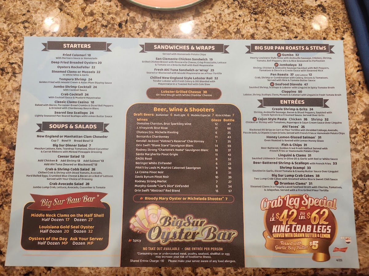 Big Sur Oyster Bar - 1