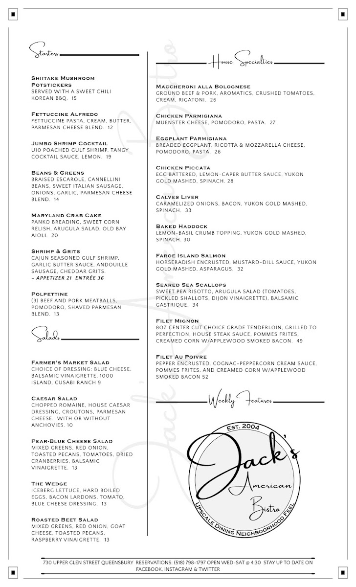 Jack's American Bistro - 1