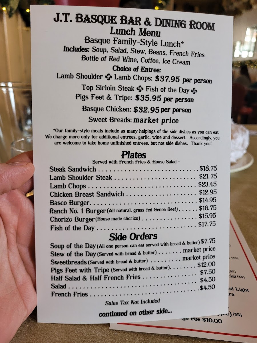 J T Basque Bar & Dining Room - 9