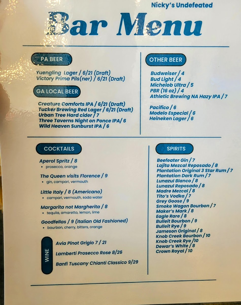 Nicky's Undefeated - 7