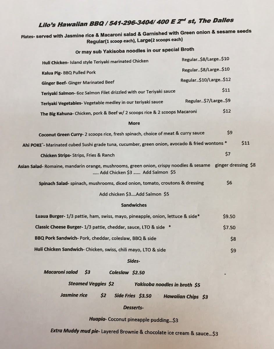 Lilo's Hawaiian BBQ The Dalles - 7