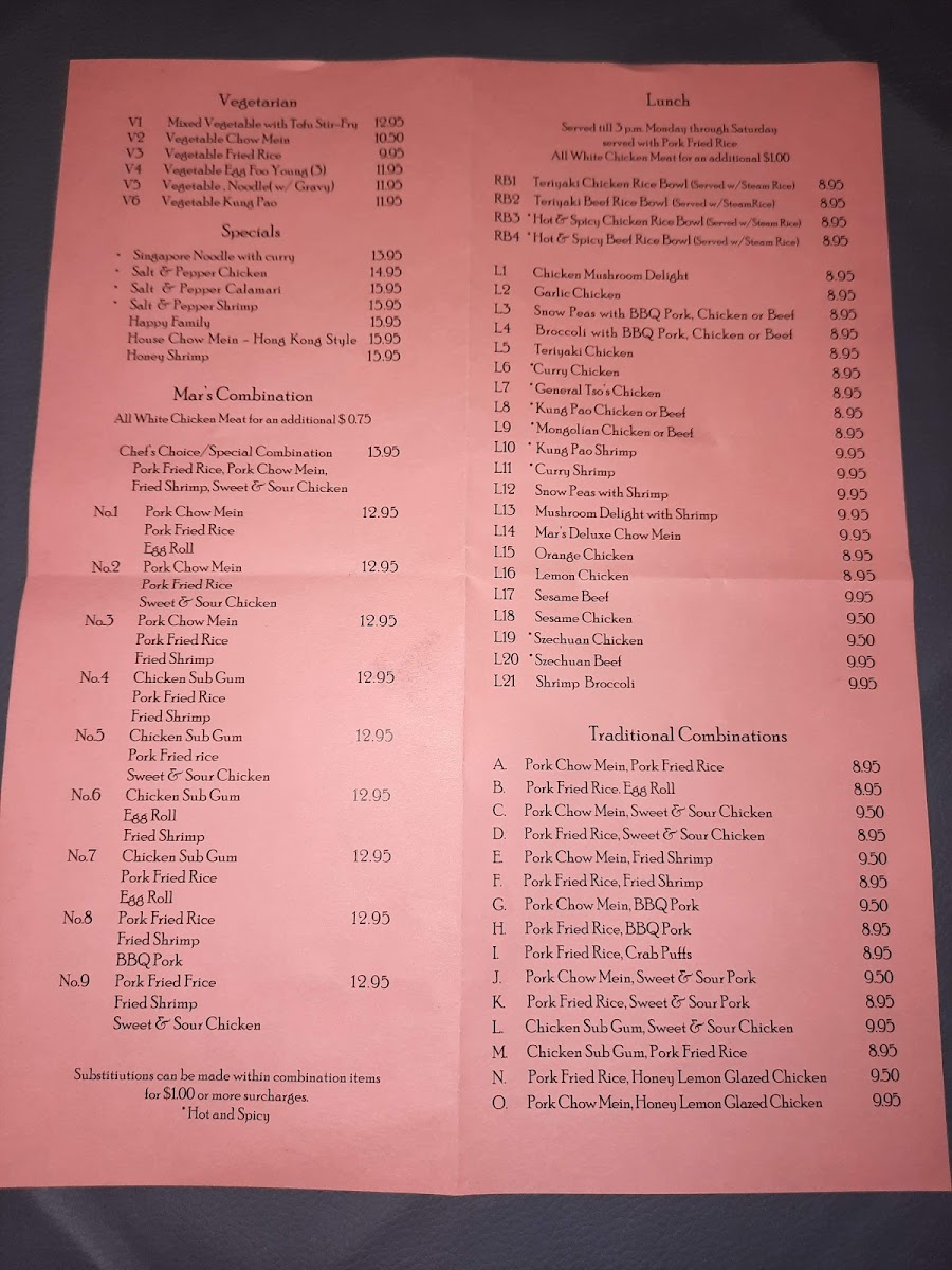 Mar's Chinese Cuisine - 9