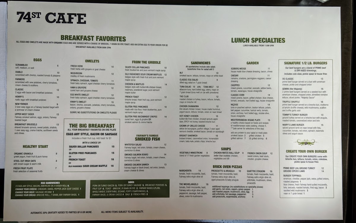 Fairway 74th Street Cafe - 10