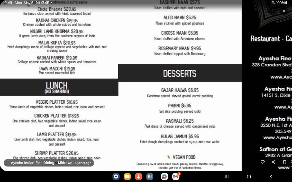 Ayesha Indian Fine Dining - Midtown - 6