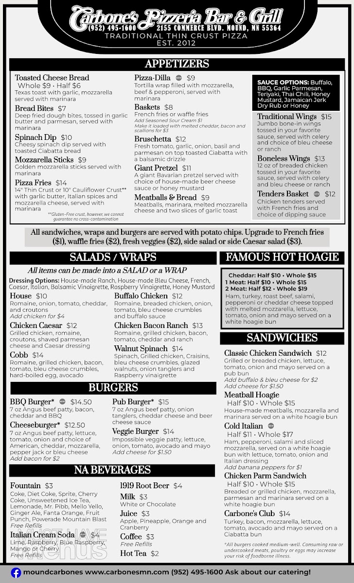 Carbone's Pizzeria Bar & Grill Mound - 2