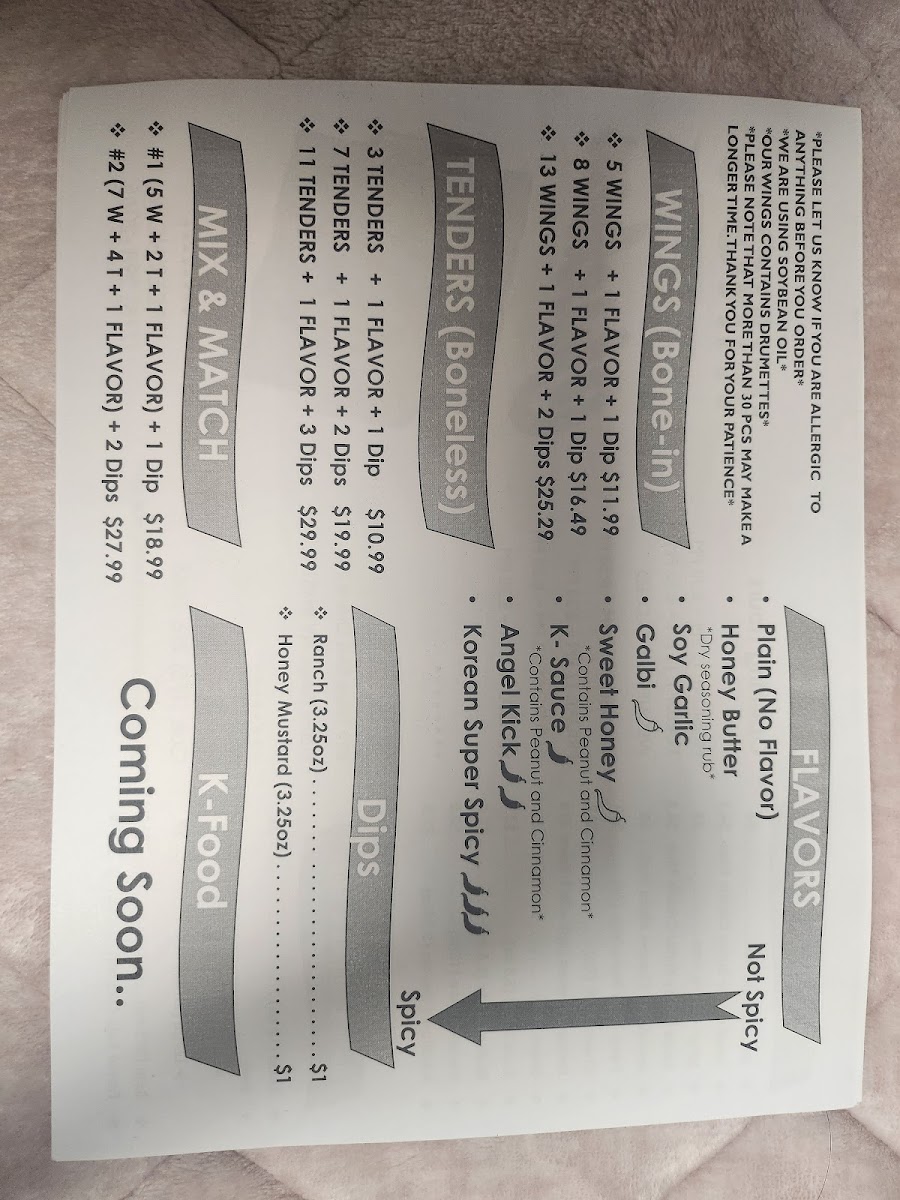 Wing's Korean Chicken - 1