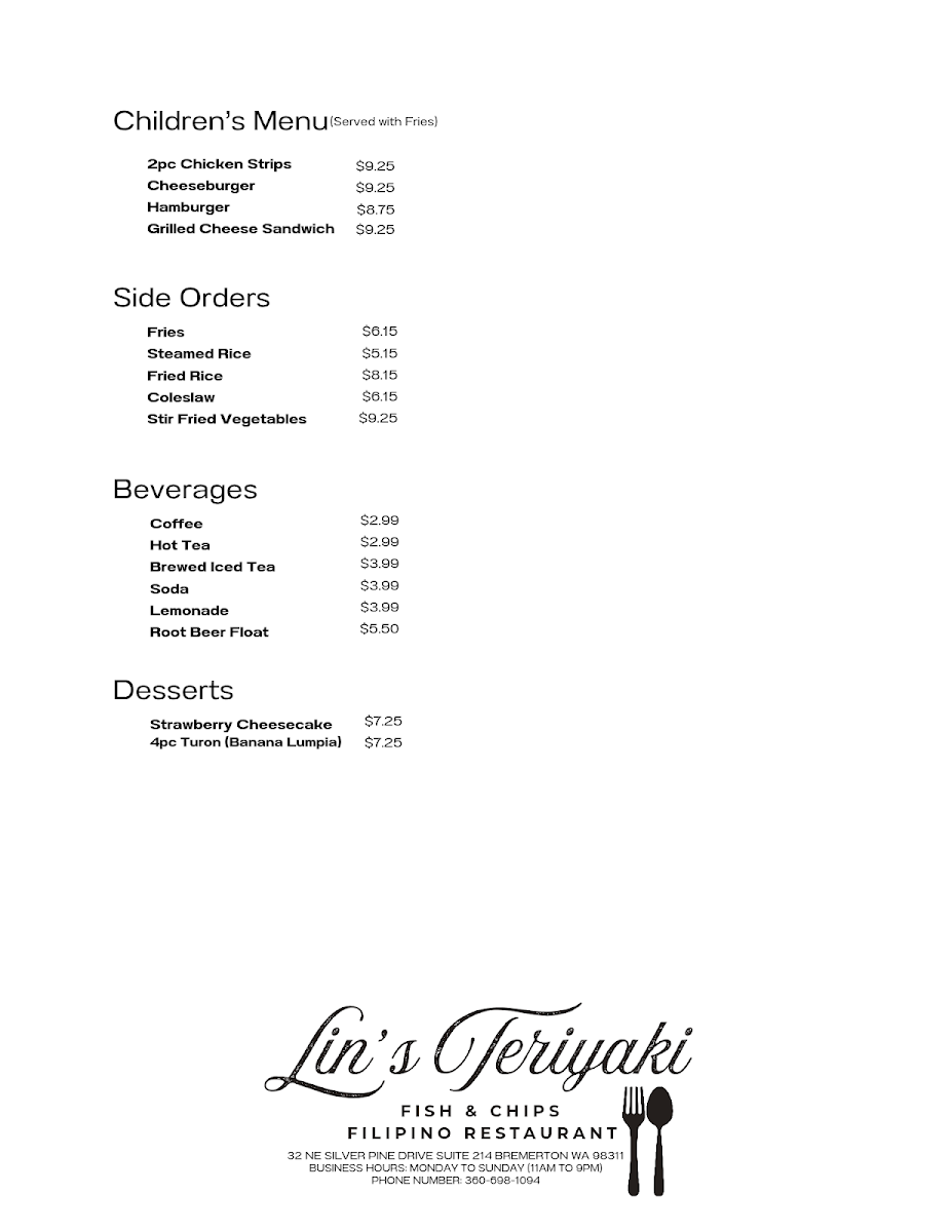 Lin's Teriyaki Fish & Chips - 5