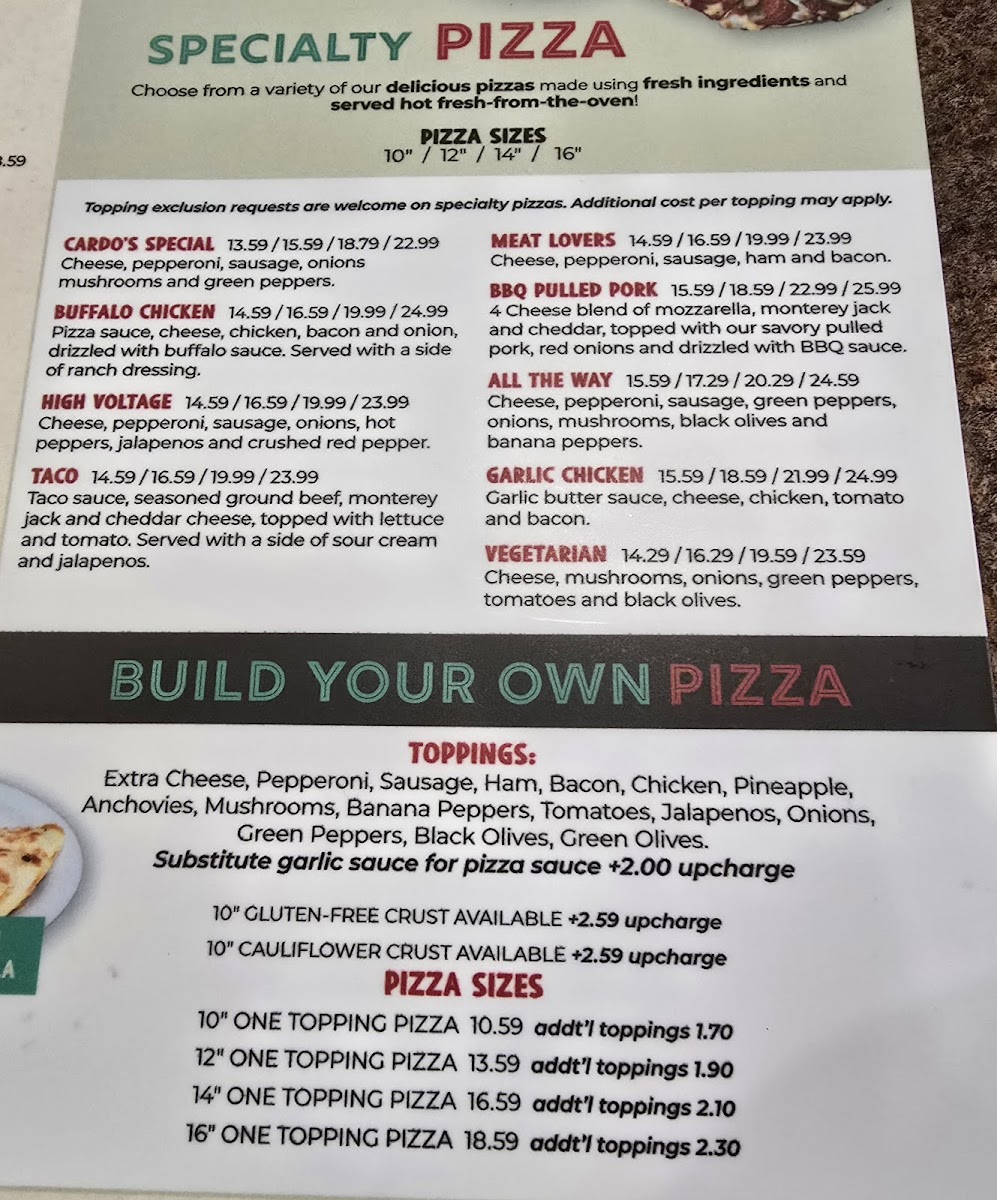 Cardo's Pizza & Tavern - 1