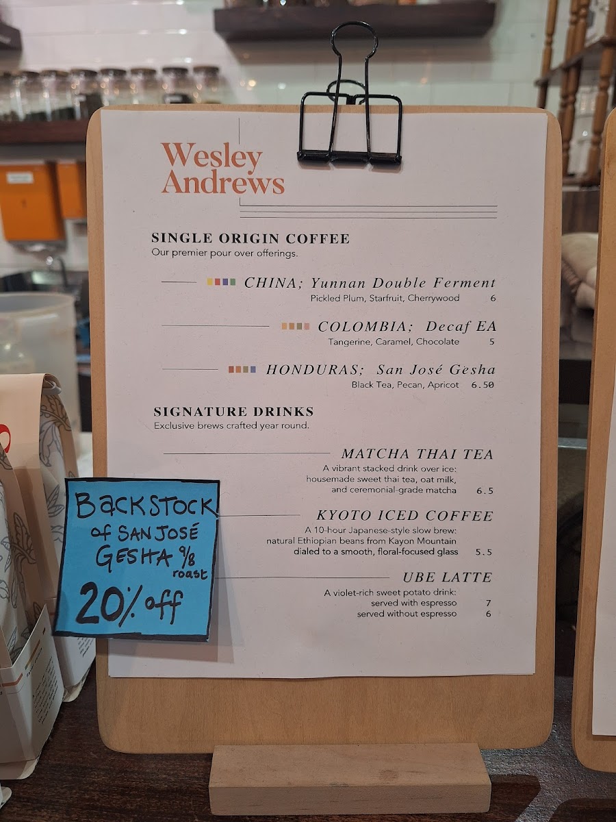 Wesley Andrews Coffee & Tea - 3