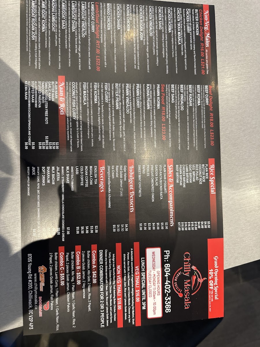 Chilly Masala Indian Cuisine - 3