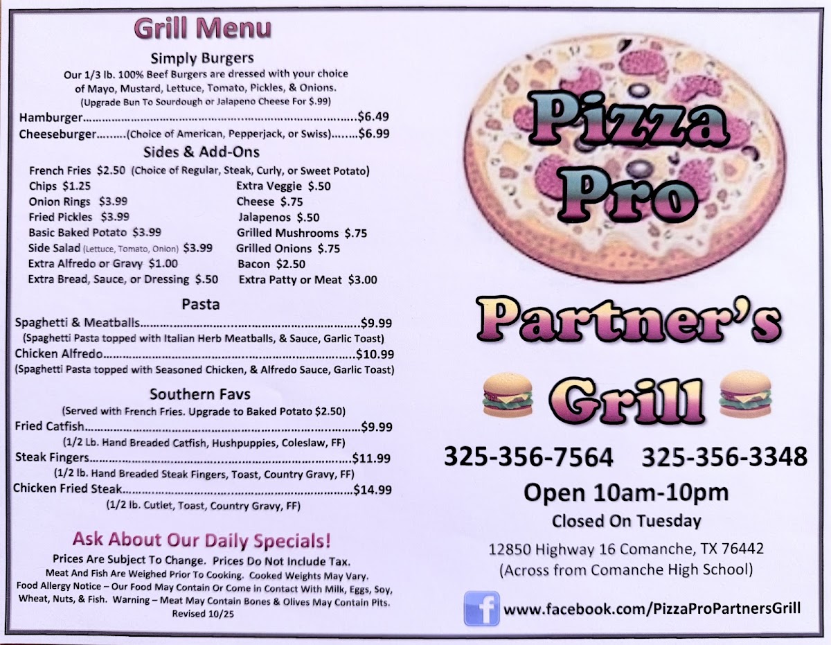 Pizza Pro / Partner's Grill - 1