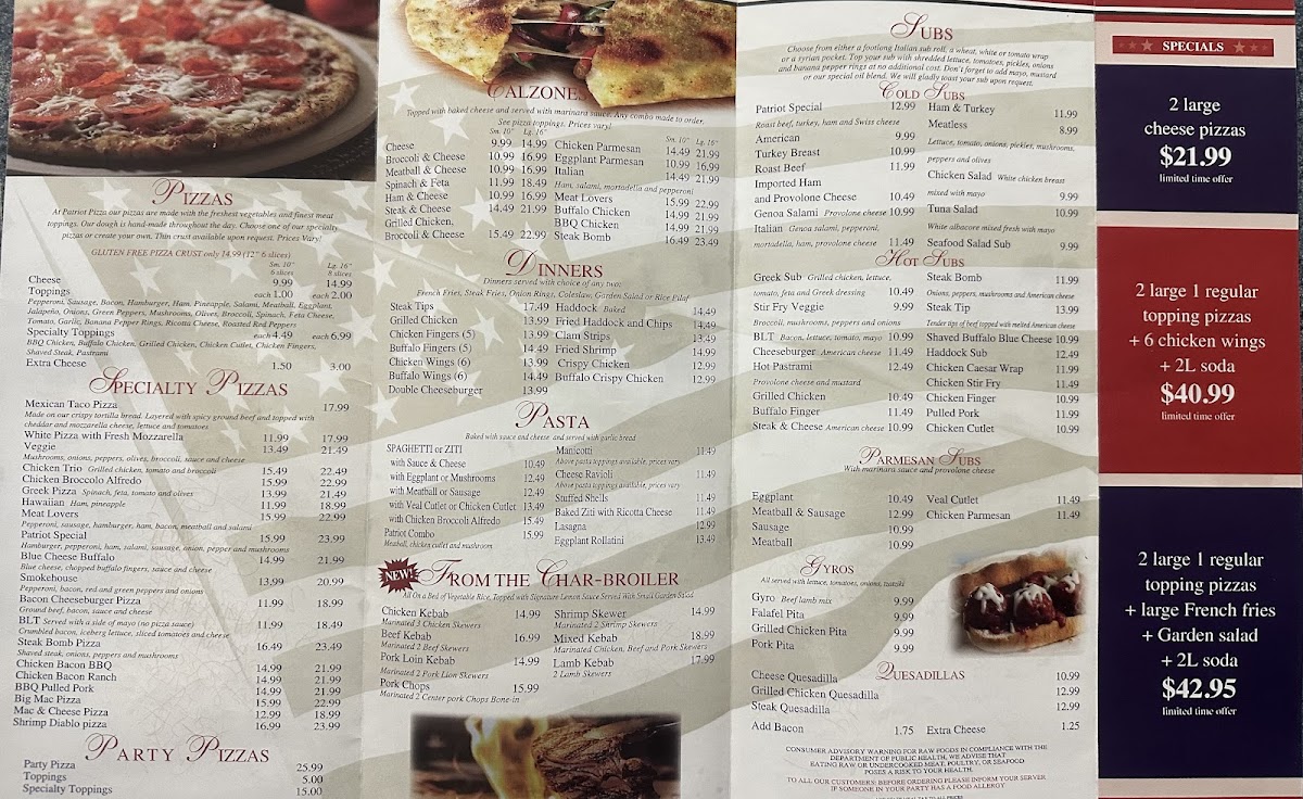 Patriots Pizza & More - 1