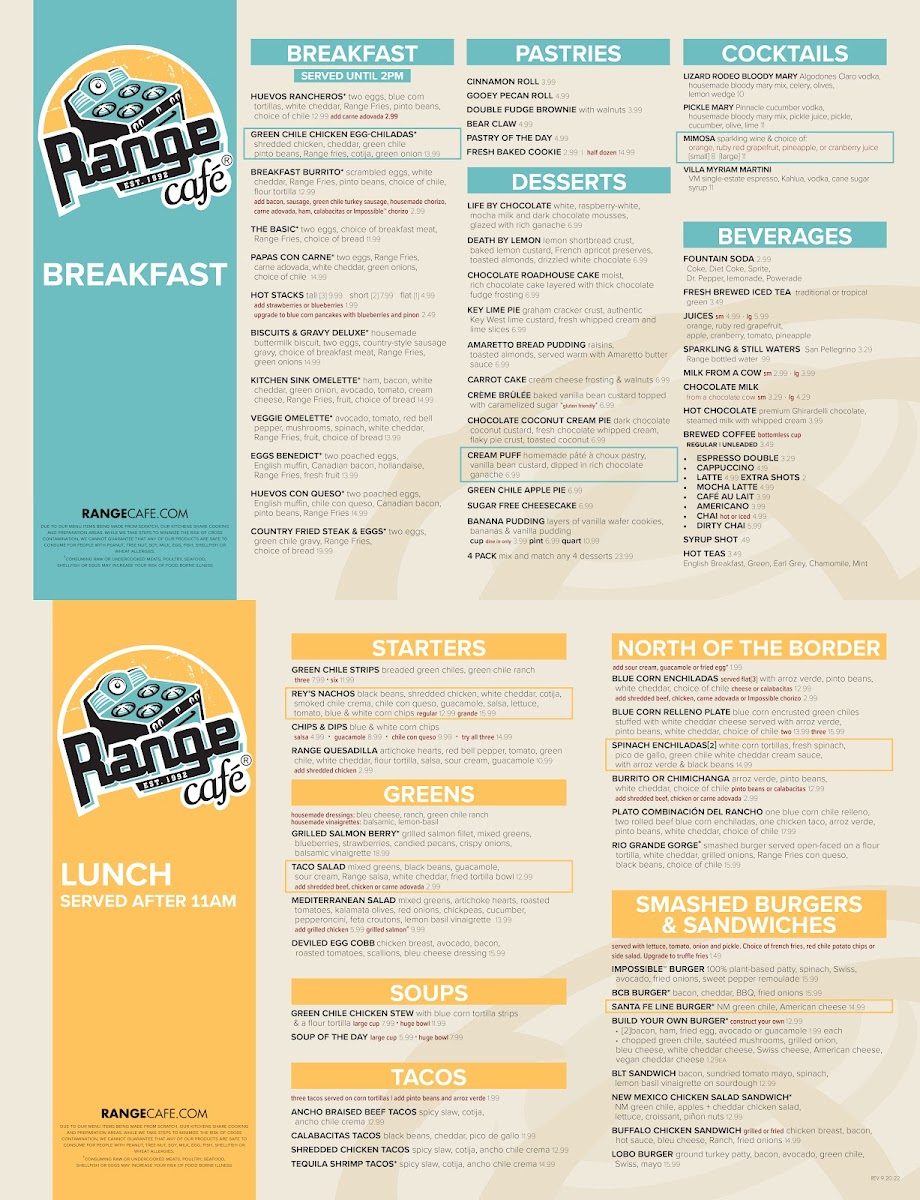 Range Cafe Coors - 1